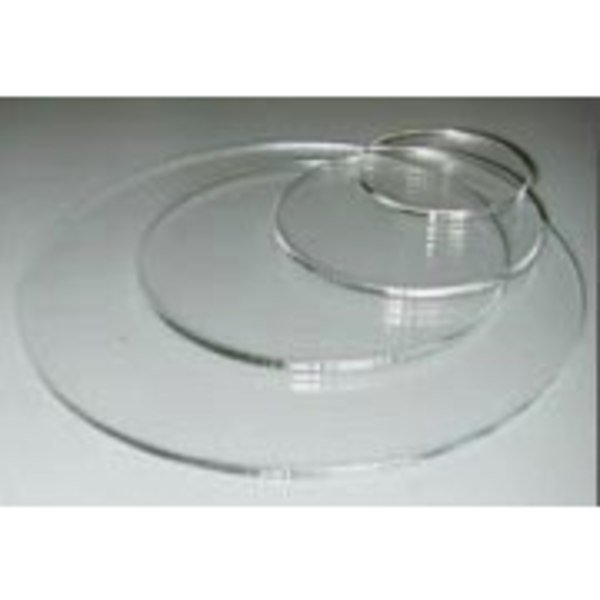 Clear Acrylic Disk (polished), 0.250 Thick X 36.000 Diameter [Each], Professional Plastics, Mfr#: SACR.250X36.000DIA-POLISHED